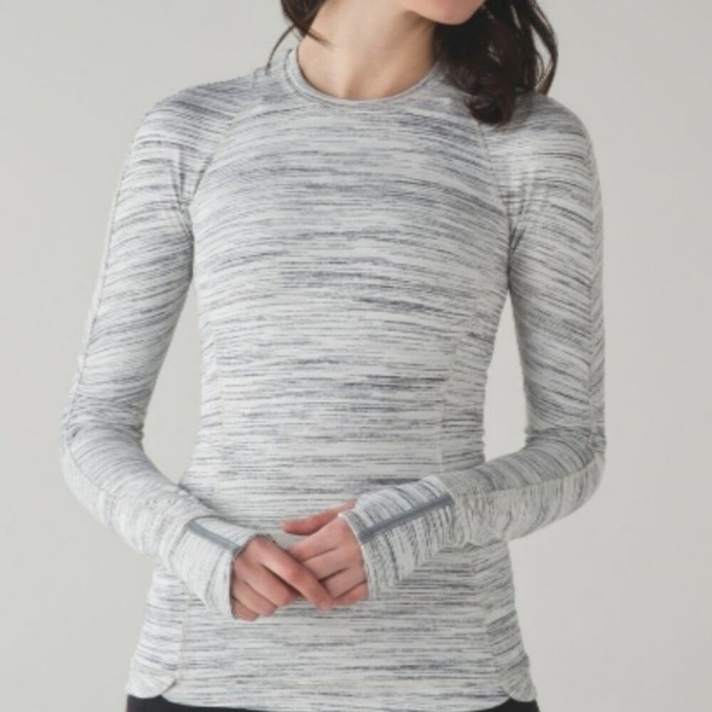 Lululemon Runderful Long Sleeve Top SIZE 6 Yoga Running Shirt W3BCIS Active